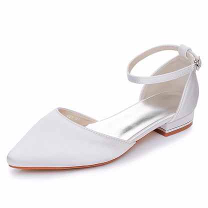 Crystal Queen Women Sandals Ladies Sexy Shoes Female Flats Point Toe Summer Shoes Casual Party Dress Flat