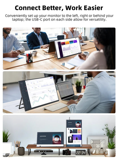 UPERFECT UMax 22"2K QLED Touchscreen Portable Monitor 137%sRGB External Second Touch Screen Display For Laptop/PC/Phone MAC