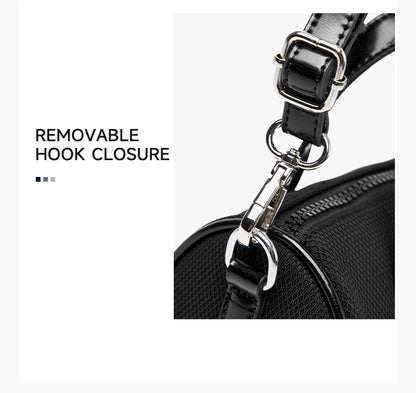LEE Mini Classics Black Ladies Handbag Shoulder Bag Women Oxford Leather Strap Casual Small Travel Crossbody Bag Phone Pack
