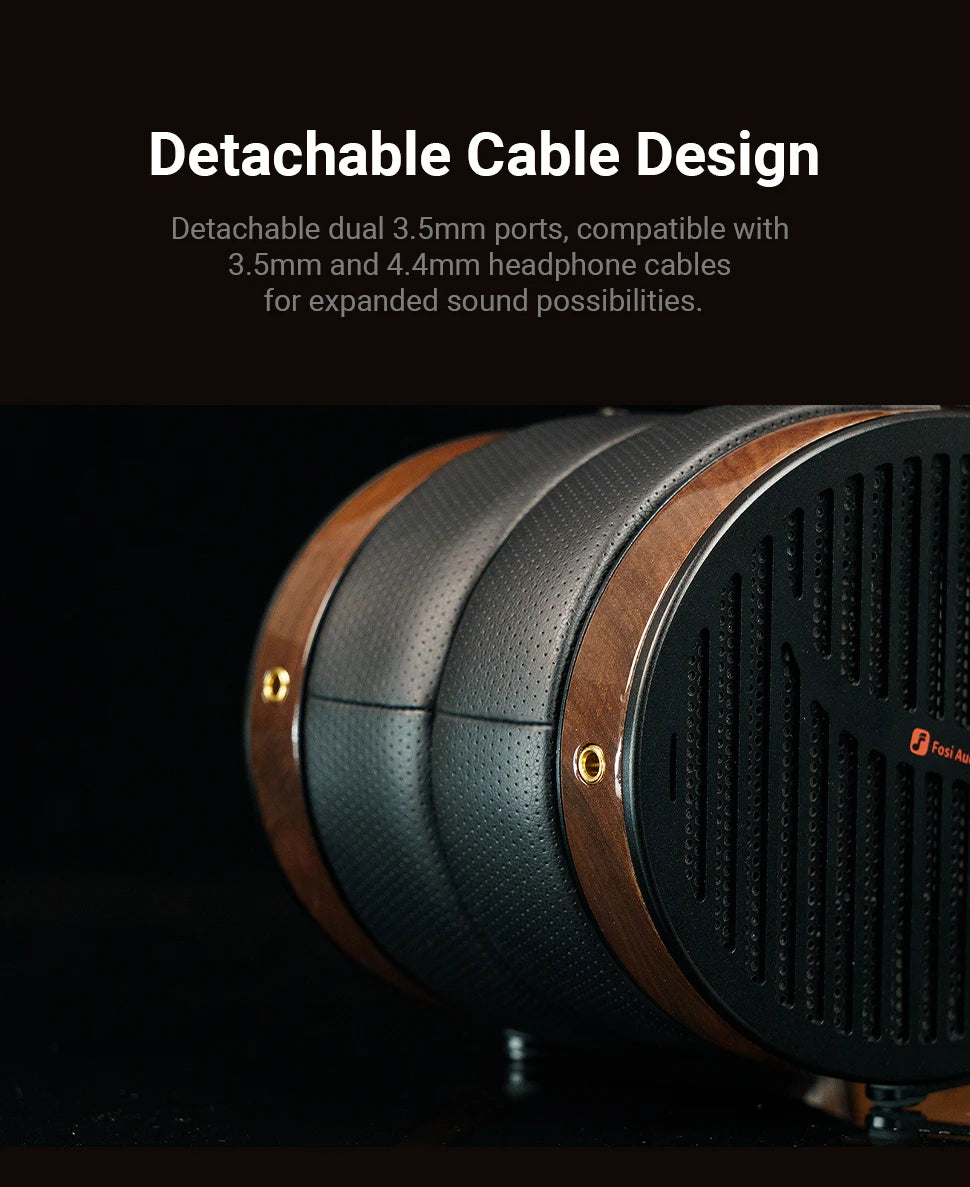 Fosi Audio i5 Open-Back Planar Magnetic Headphones with 97mm Diaphragm Professional Hifi Monitor Wired Headset For Studio