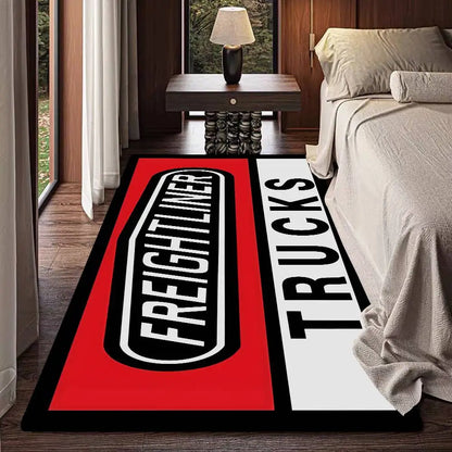 F-FreightlinerS Hallway Carpet Non-Slip Laundry Room Mat Laundry Decor Balcony Child Living Room Bedside Area Rugs