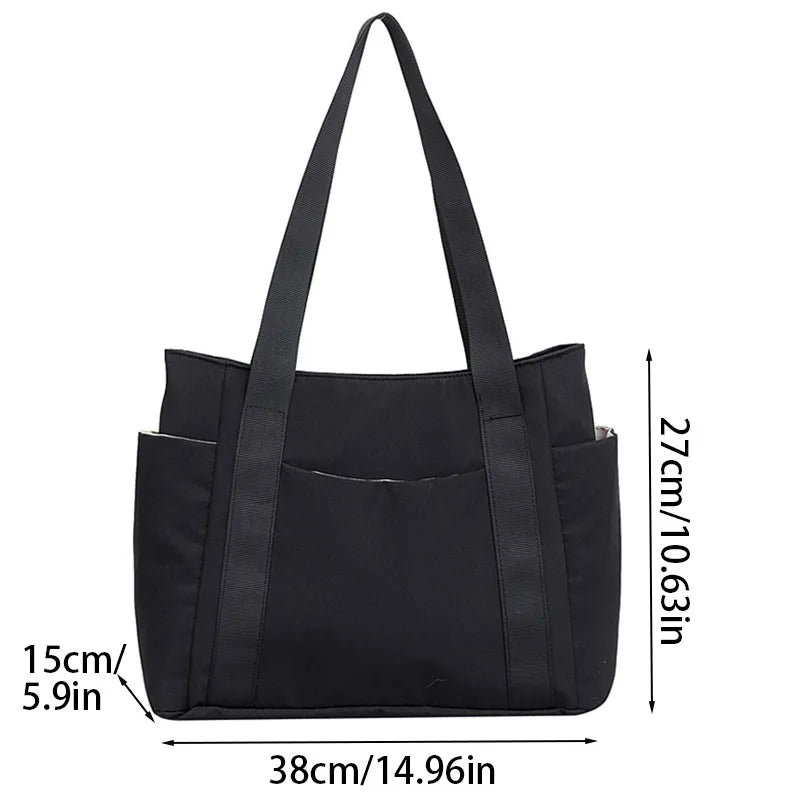 2024 New Handbags Casual Shopping Bags for Women Soft Canvas Big Capacity Tote Bag Messenger Big Mummy Shoulder Bag Ladies