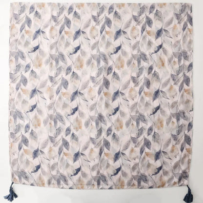 Spain Fashion Petal Floral Tassel Viscose Shawl Scarf Lady High Quality Print Soft Pashmina Stole Bufandas Muslim Hijab 180*90Cm