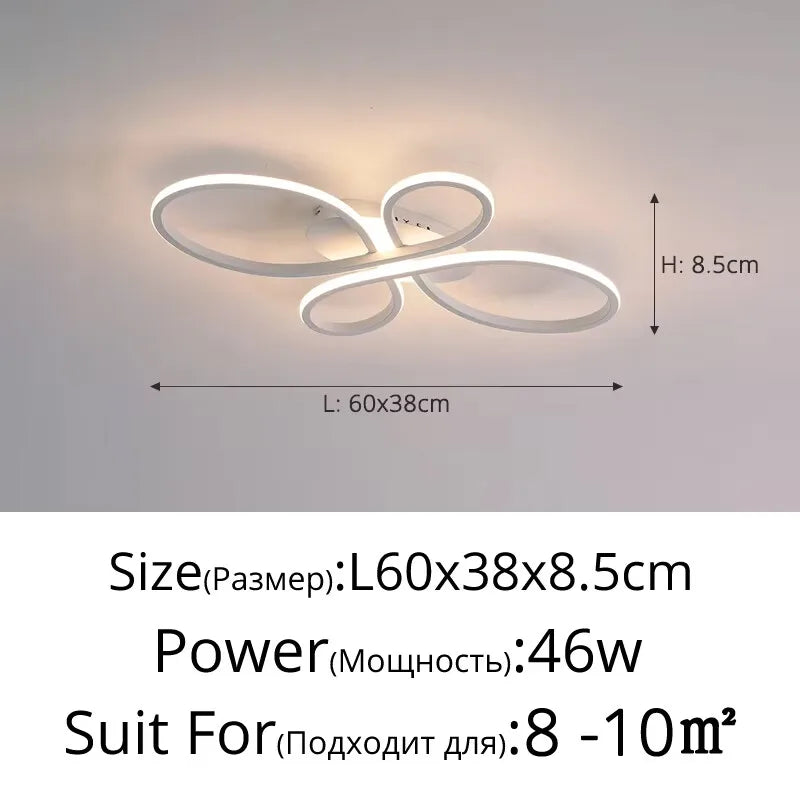 Simple Led Ceiling Light Creative Living Room Bedroom Study Dining Room Ceiling Lamp Nordic Modern Home Indoor Lighting Fixtures