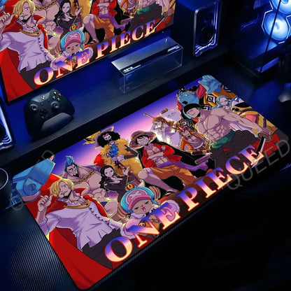 Anime Manga One Piece Mouse Pad Robin Luffy Zoro Sanji Nami Law Mousepad Computer Keyboard Pad Gaming Accessories XXL Desk Mat