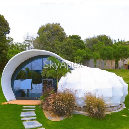 Made in China Geodesic Dome Building Tent Waterproof UV Resistant Windproof Spacious Customized For Luxury Glamping Party Events