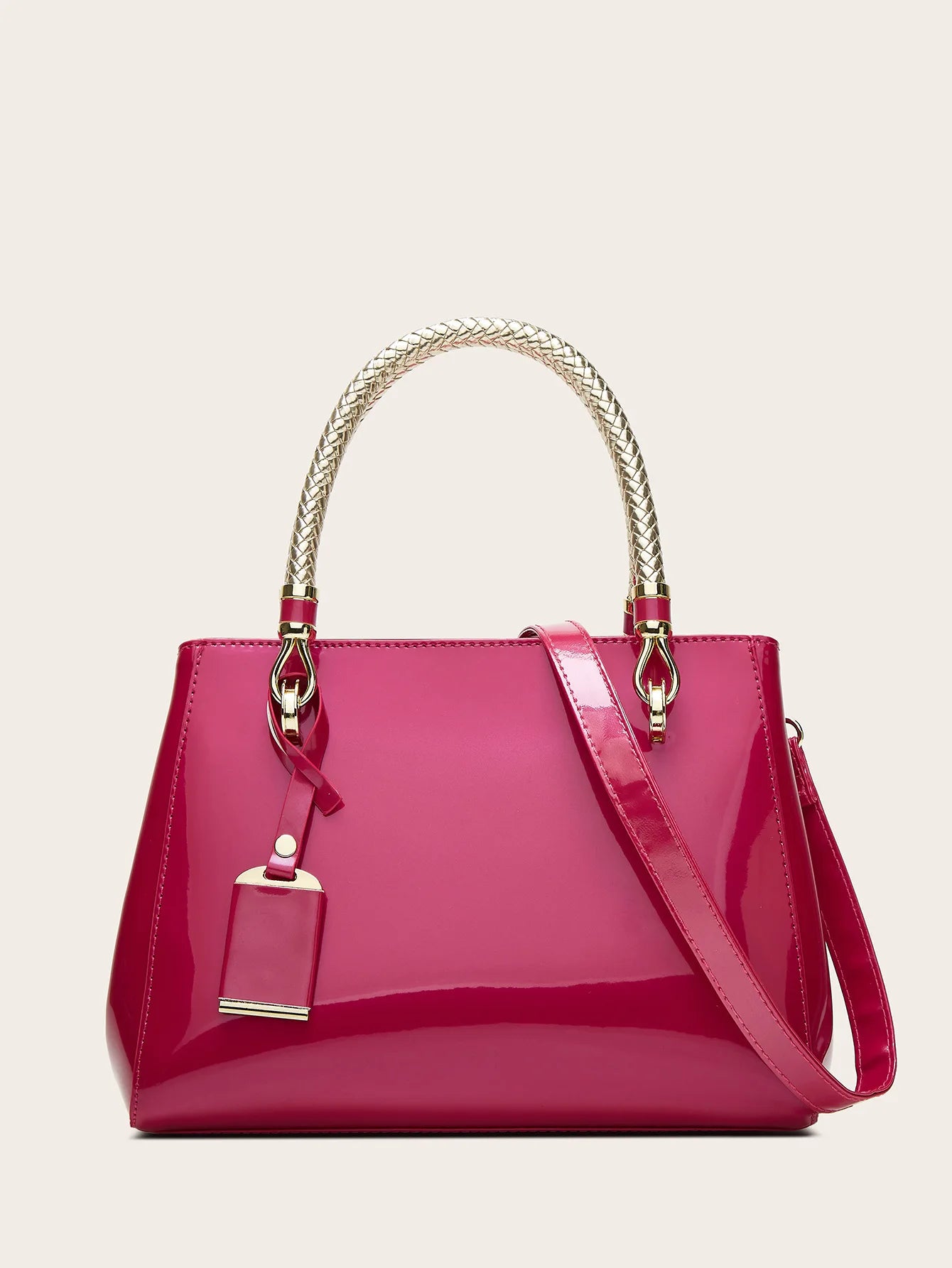 Faux Leather Handbags for Woman 2026 Luxury Bags Designers Evening Party Handbag Ladies Bag Wine Rose Red Navy Pink Beige Black
