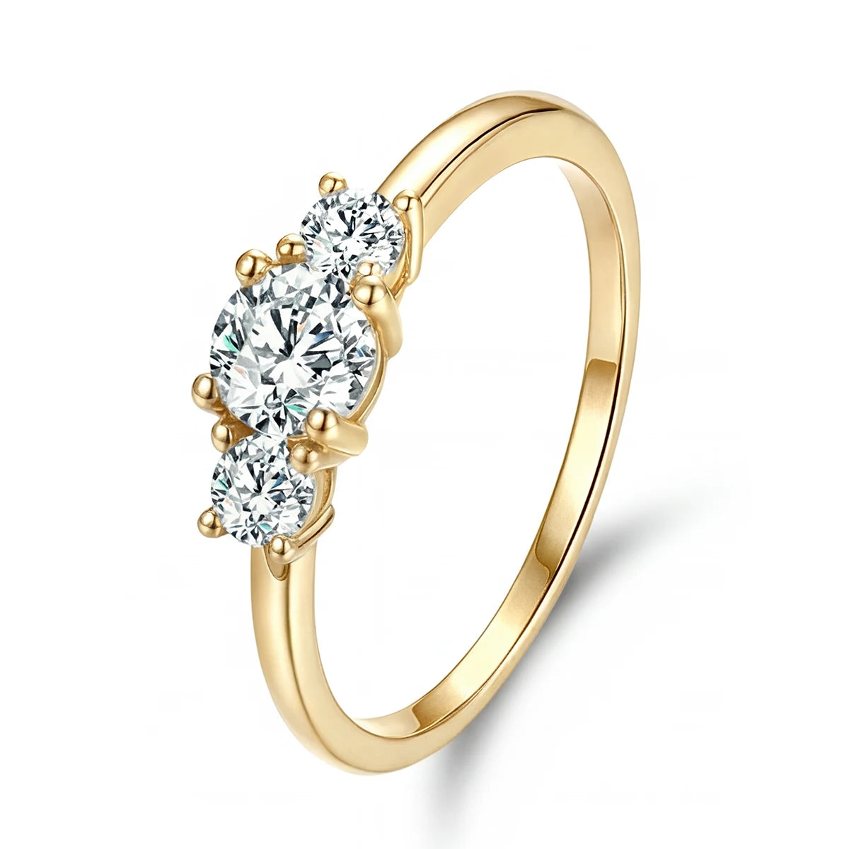 925 Sterling Silver Fashion Gorgeous Shiny Round Zircon Ring For Women Engagement Wedding Party Luxury High Quality Fine Jewelry