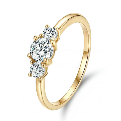 925 Sterling Silver Fashion Gorgeous Shiny Round Zircon Ring For Women Engagement Wedding Party Luxury High Quality Fine Jewelry