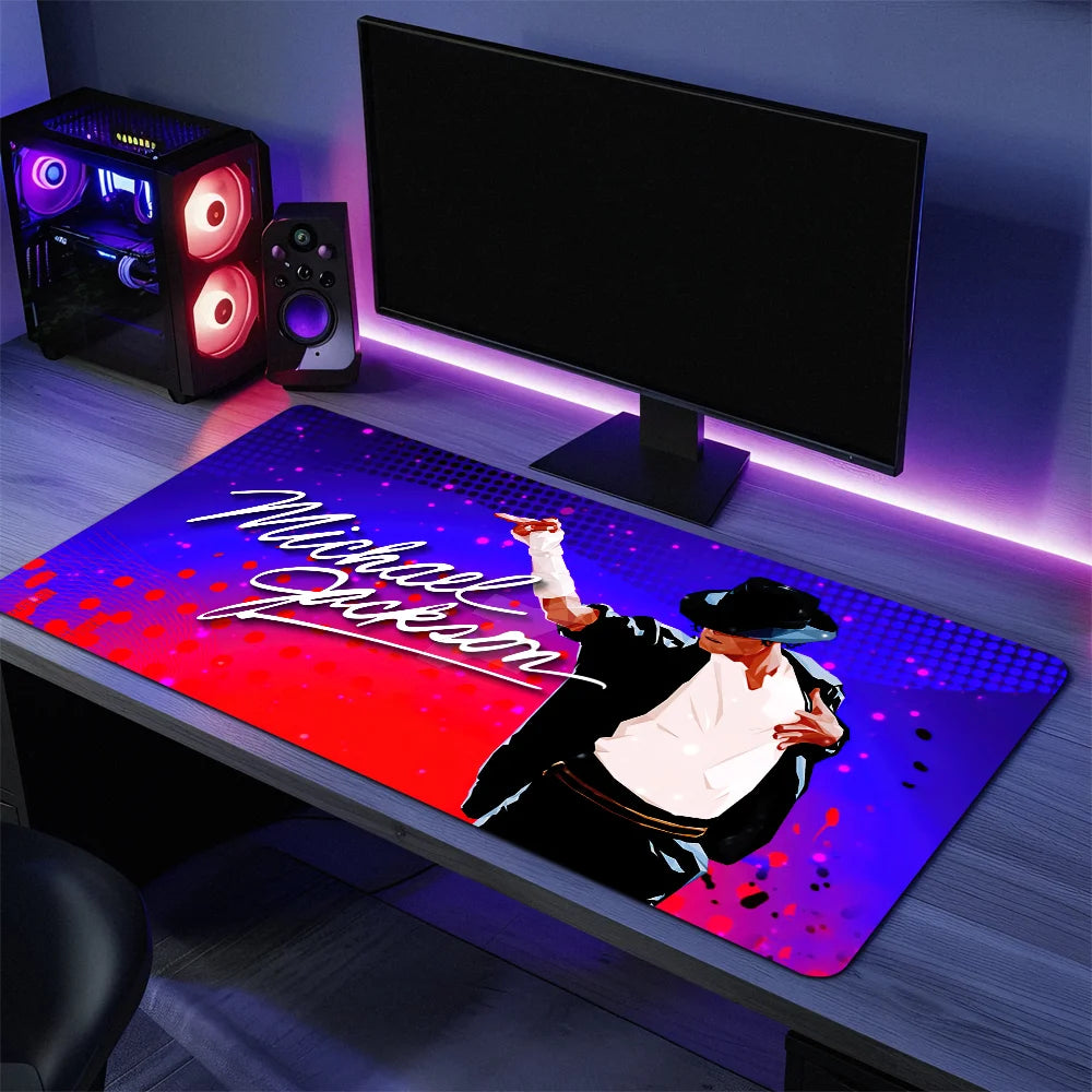 M-Michael J-Jackson Mouse Pad Large Desk Mat Keyboard Ergonomic Office Rubber PC Non-slip Anti-fray Home Custom Best Price