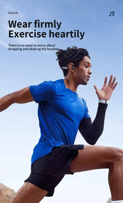 Original Bosete X7 Bone Conduction Wireless Headphones Bluetooth 5.3 Waterproof Ear Hook Sports Running Earphones With Mic