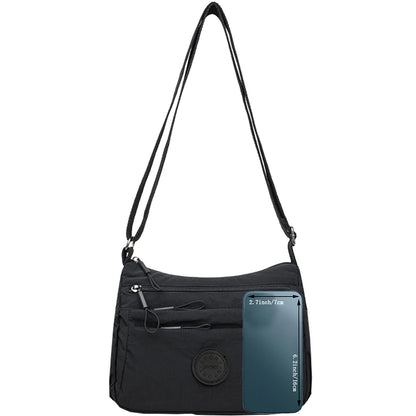 Fashionable Women's Crossbody Bag, Casual Nylon Shoulder Purse with Multiple Pockets, Available in Multiple Colors