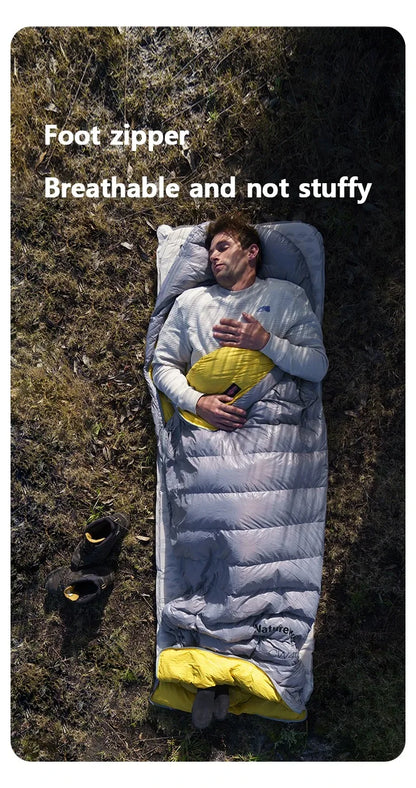 Naturehike 2025 New CW700 Camping Sleeping Bag Ultralight Warm 3 Season Sleeping Quilt Waterproof 700g Duck Down Sleeping Bags