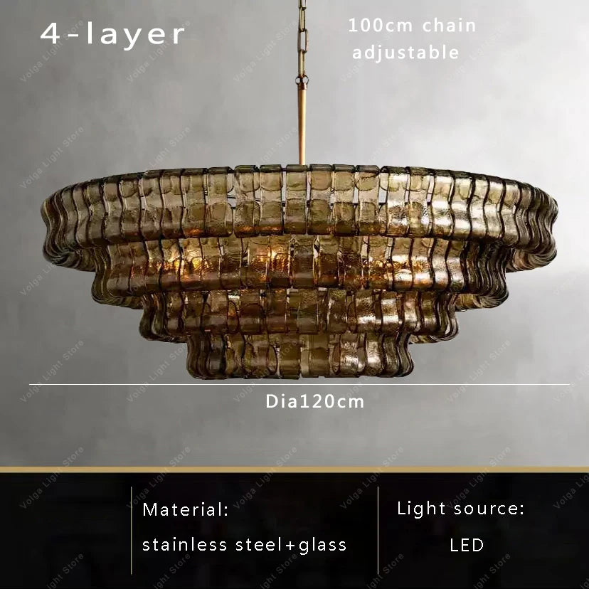 Glass Chandeliers Lights 2026 Classic Round Hanging Lamps for Ceiling Home Decoration Lighting Gold Lustres Lamparas De Teto