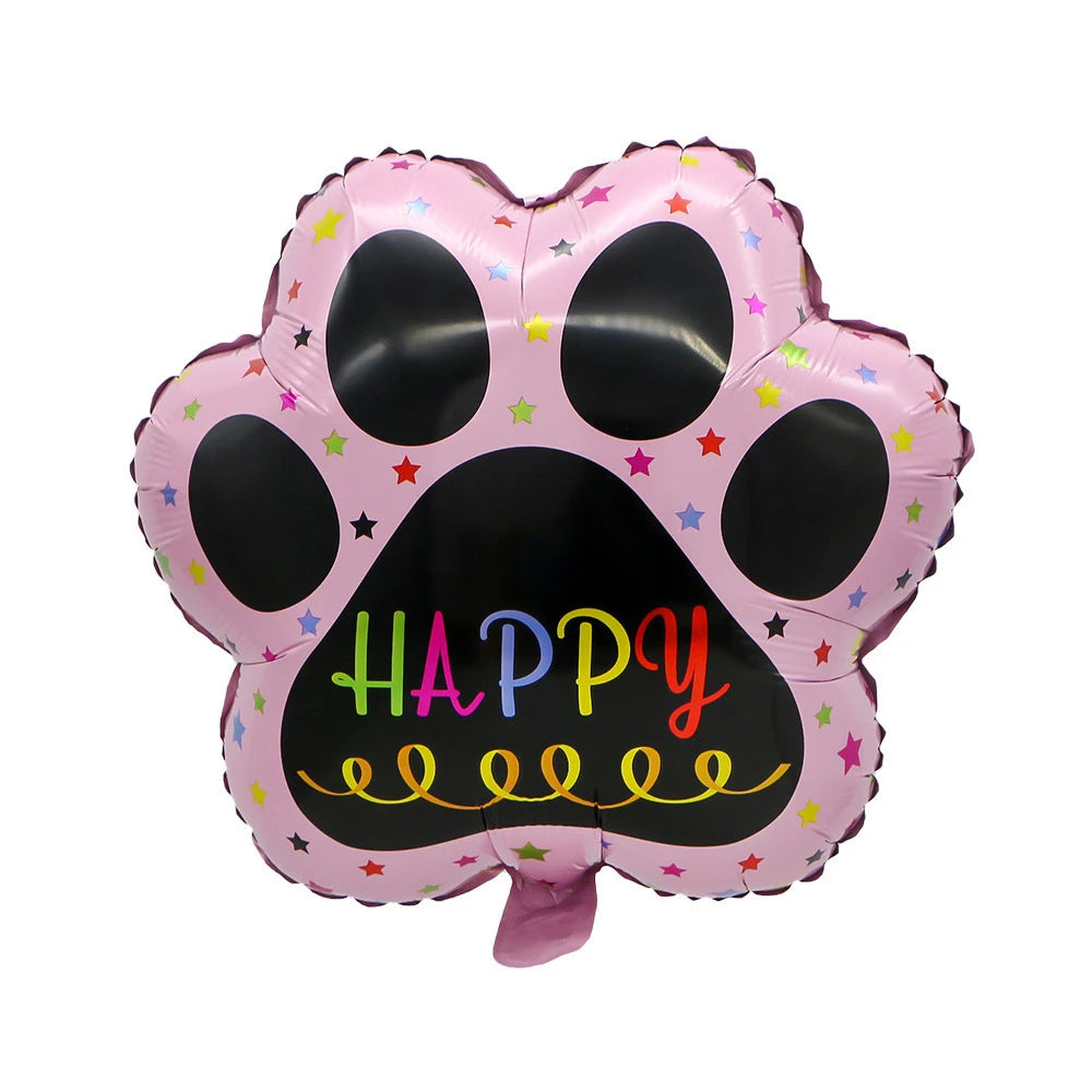 Cute puppy pet birthday decoration theme balloons, first-year decoration props, party atmosphere decoration