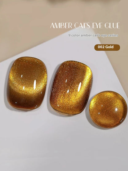 MIANEL 12ML Hit Product Gold Amber Cat Eye Gel Nail Polish 2026 New Blue Glass Beads Cat Eye Gel Nail Green Nails 1-21pcs