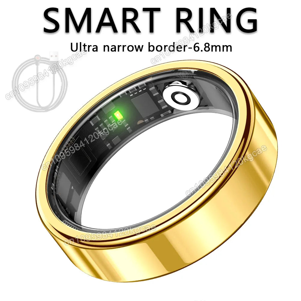 R10 Smart Ring with Charging Case for Men Women, Health and Sleep Monitor, 5ATM Waterproof, Multi-sport Mode, Smartring 2026 New