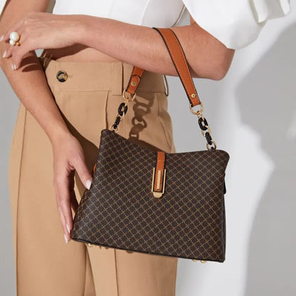 New Fashion Bucket Women Luxury Design Shoulder Bag Large Capacity Ladies PU Leather Crossbody Bag