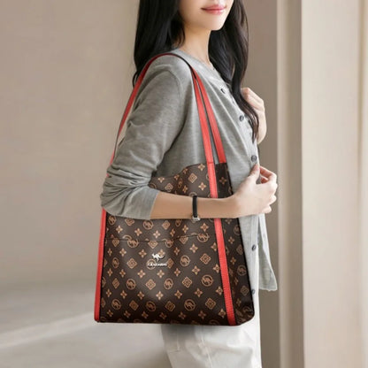 Genuine Brand High Quality Leather Casual Tote Luxury Handbags Women Bags Designer Shoulder Top-handle Bags for Women Sac A Main
