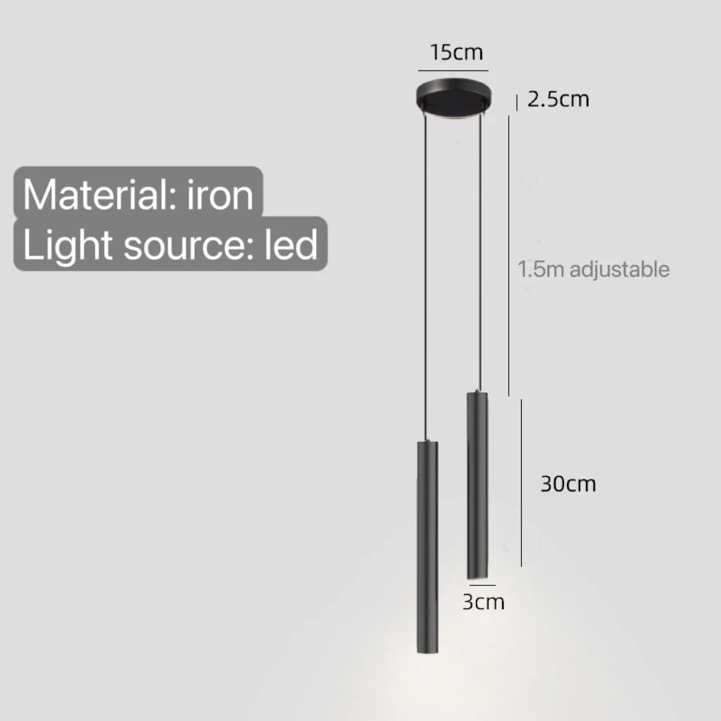 Minimalist Bedside Pendant Lamp Bedroom Spotlight Restaurant Bar Kitchen Dining Hall Island Platform Lights Hanging Lighting Led