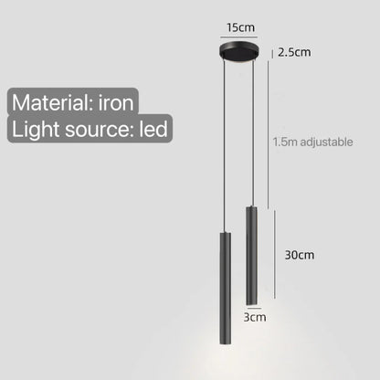 Minimalist Bedside Pendant Lamp Bedroom Spotlight Restaurant Bar Kitchen Dining Hall Island Platform Lights Hanging Lighting Led