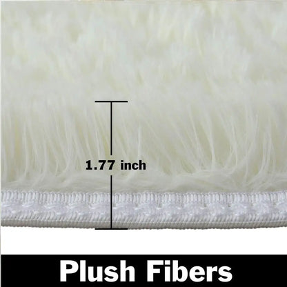60/80/100/120/140/160 Round Rug Rainbow Fluffy Soft Area Rugs for Kids Girls Room Plush Shag Carpet Cute Circle Bedroom Decor