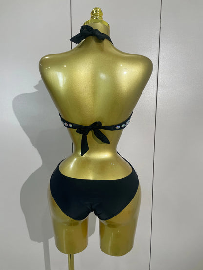 Sexy Sparkly Diamonds Swimsuit Bar Bikini 2026 Fashion Women Crystal Handmade One-piece Bodysuit Swimsuit Stage Photoshoot Wear