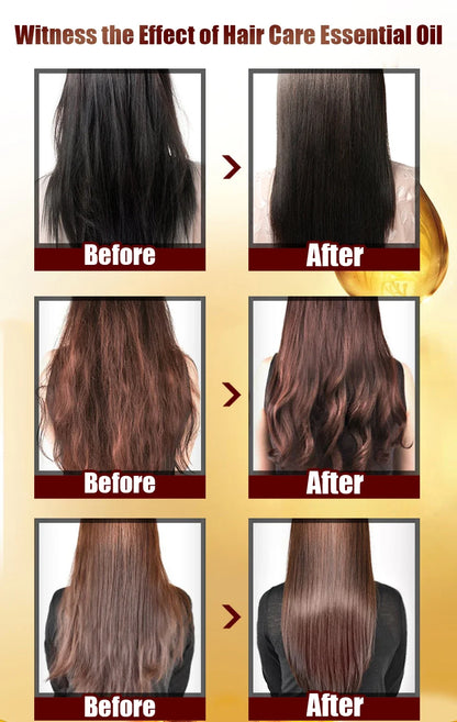 Laikou Argan Hair Oil Essential Oil Natural Anti-hair Loss Prevent Hair Dry Soft Nourishing Frizz Damaged Repair Care 60ml
