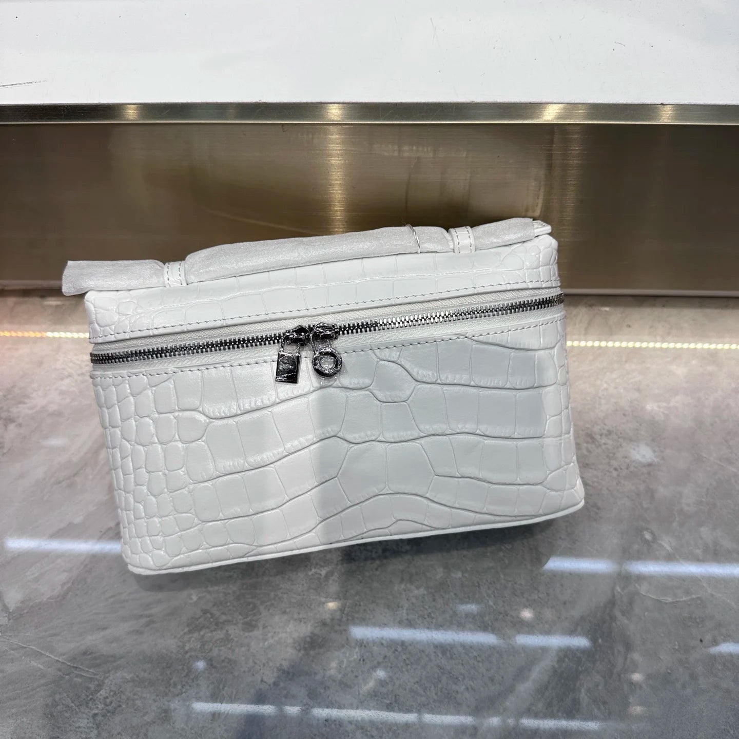 Shoulder Bag Handbag women Luxury Women's Crocodile Embossed Mobile Phone Handbag Brand New LP19 Genuine Leather Mini Small size