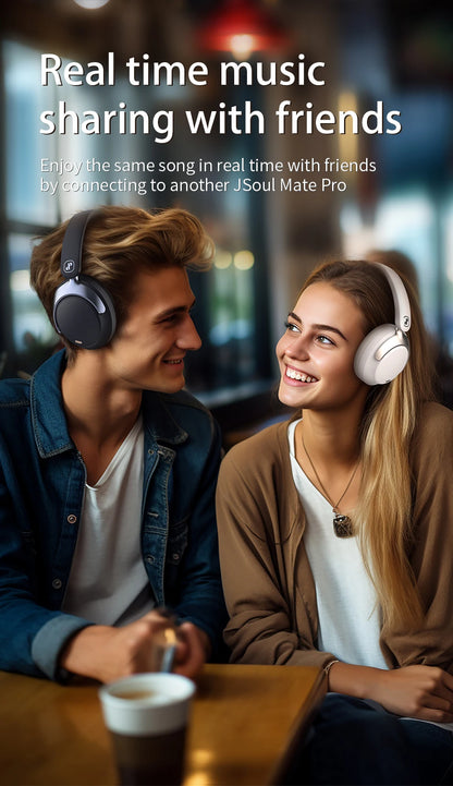 Hybrid ANC Over-Ear Bluetooth Headphones, Spatial Audio 3D Surround Sound Low Latency Gaming Headset with 70H Playback, Mics Noise Canceling Wireless Headphones with Touch Control & Hearing Protection