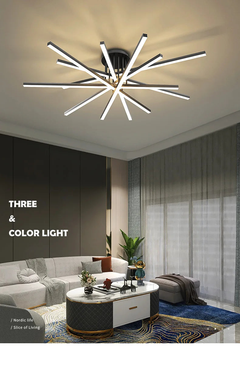 2023 new ceiling lamp Nordic modern LED lamp living room dining room bedroom lights ceiling chandelier