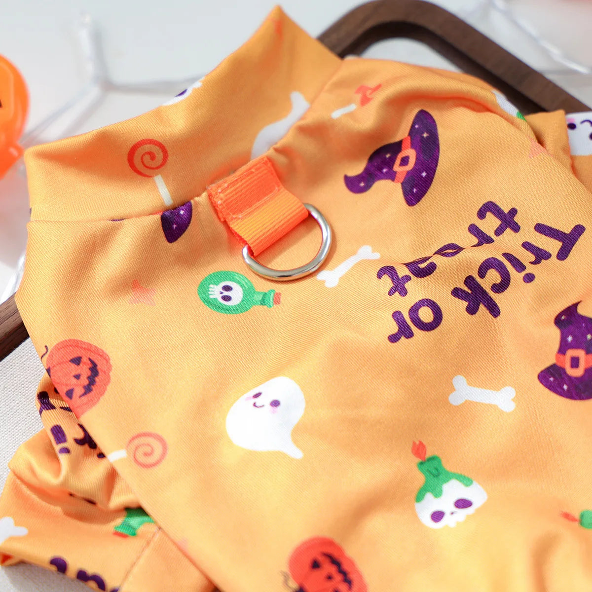 Girl Halloween Pajamas Apparel For Small Dogs Chest Closed Pet Indoor Home Wear Clothes Overall Tracksuit Chihuahua Yorkshire