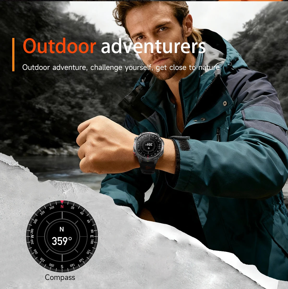 2026 T-Rex3 Ultra 1100mAh Battery Smart Watch GPS Track Compass IP69K Waterproof Sports tracker Outdoors Military Smartwatches