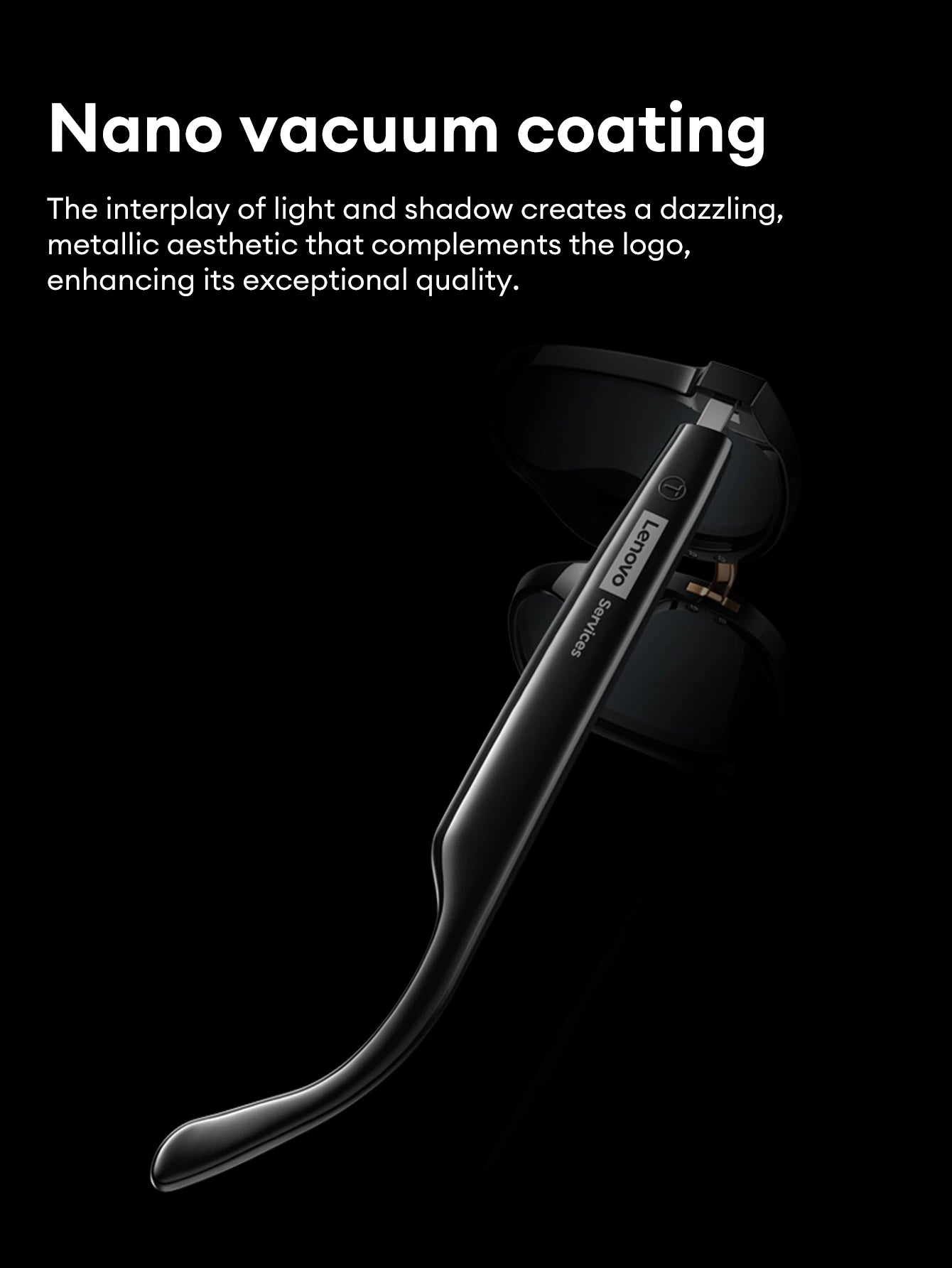 Lenovo GS106 Smart Wireless Glasses Bluetooth 6.0 Photochromic Lenses Sunglasses Hands-Free Music Calls Outdoor Sports Headphone