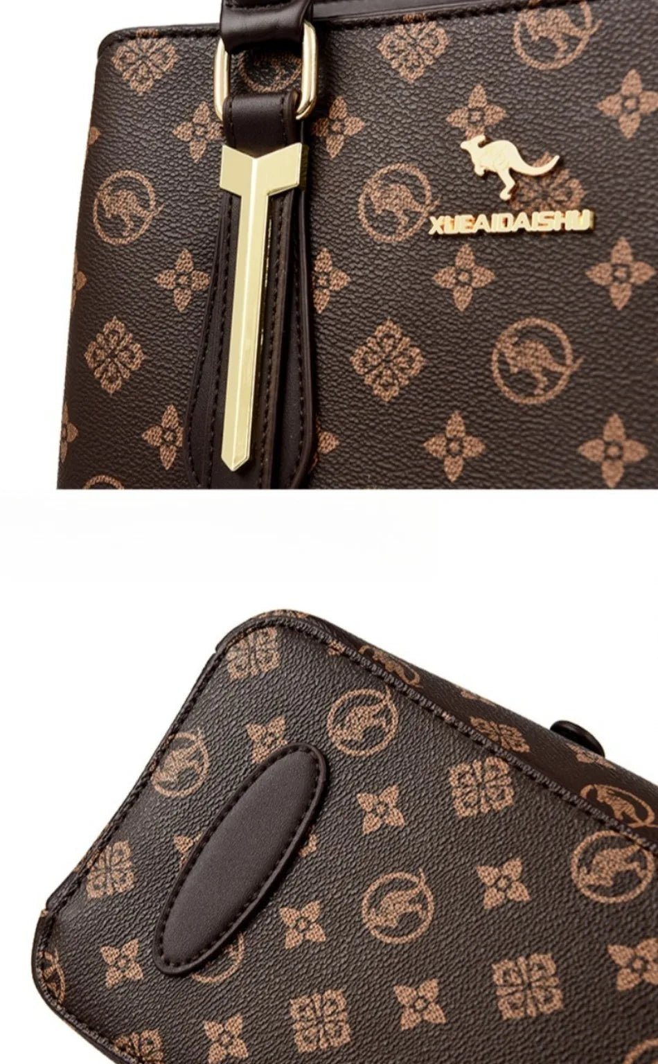 Luxury Women Handbag Fashion Print Large Capacity Shoulder Crossbody Bag Leisure Designer Soft Leather Ladies Purses and Handbag