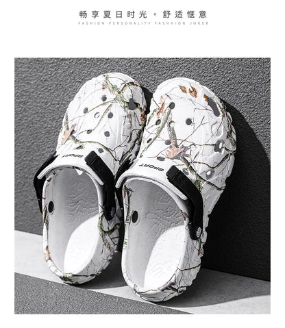 Men Slippers Summer Sandals EVA Platform Garden Shoes Unisex Flat Shoes Women Bedroom Slides High Quality Lightweight Beach