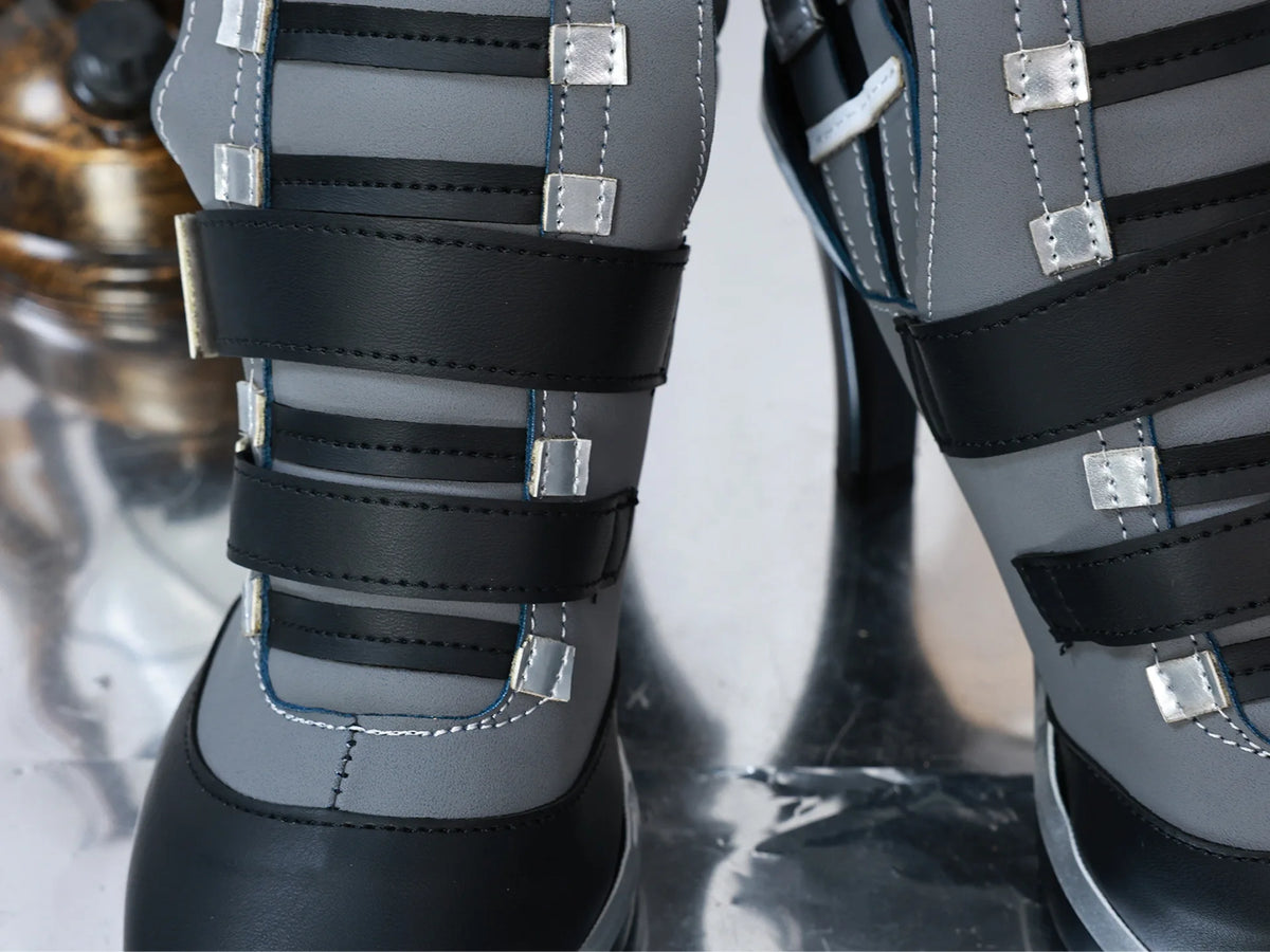 [Olmee] In Stock Tsukishiro Yanagi Cosplay Shoes ZZZ Zenless Zone Zero Long High Heels Boots Halloween Xmas