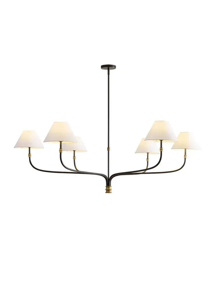 2025 Mid Century Chandelier Minimalist Wrought Iron Light Designer Black Amd Gold Lights Country Hall Bedroom Dining Room Lighti