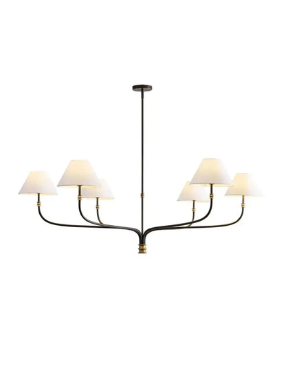 2025 Mid Century Chandelier Minimalist Wrought Iron Light Designer Black Amd Gold Lights Country Hall Bedroom Dining Room Lighti