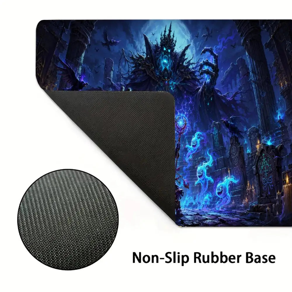 Mystical Wizard Big Size Mouse Pad Non-slip Rubber Base Desk Mat for Home Office Daily Use Deskpad Keyboard Pad Mouse Mat