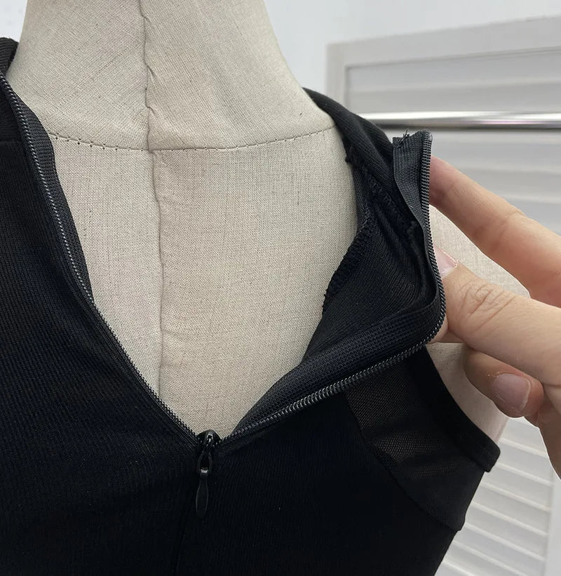 ISAROSE Summer Sexy Bodysuit for Women Stretch Braless Solid Color Back Zipper Sleeveless Basic Design Slim Halter Jumpsuit