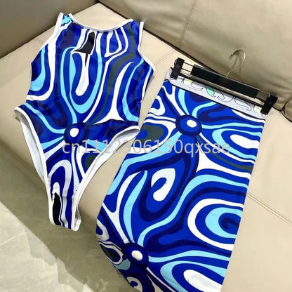 Classic Design Women's Headband Swimsuits with Letter Signature Logo Designer Brand Lady Sexy Scarf Swimsuits Beachwear