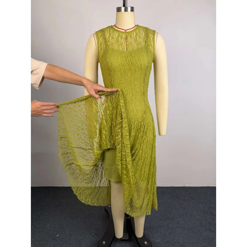 Elegant Sleeveless A-line Long Tank Dress for Women Summer 2026 Streetwear INS Education Party Cocktail Night Out Long Dresses