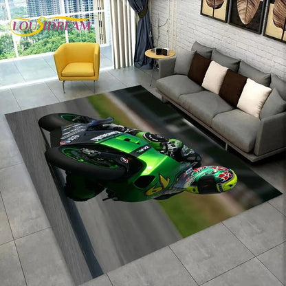 2026 New Kawasaki Printed Carpet Kawasaki Anti-slip Floor Rug for Hallway Carpet Living Room Bedroom Kitchen Foot Home Decors