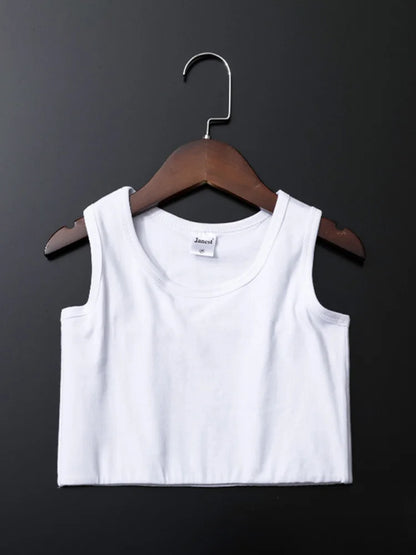 Bandaged chest clip vest, top breathable elastic chest clip vest, women's tight elastic vest