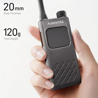 ALERVITES AT2 Public Network Walkie Talkie Unlimited Global Communication Range Ultra-thin Portable Two Way Radio