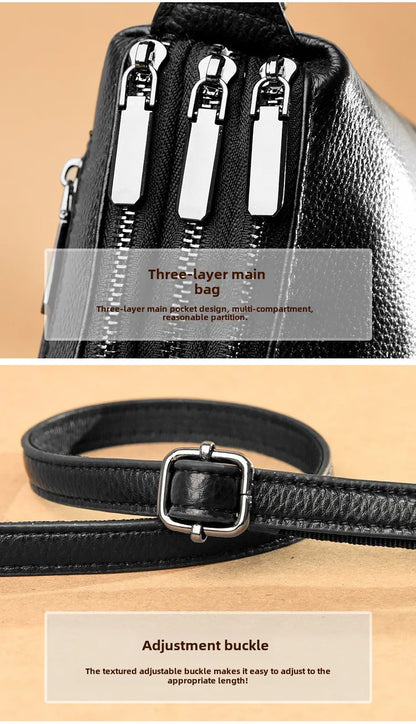 New Fashion Women Genuine Leather Handbags Women's bags Designer Female Shoulder Bags Luxury Brand Cowhide Ladies Messenger Bag