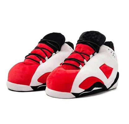 Winter fluffy home slippers Popular on Instagram Soft Non-slip thick sole living room shoes funny High-top warm shoes，men women