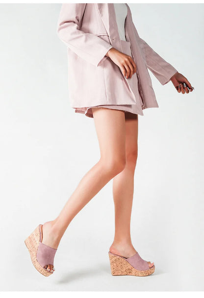 11CM Super High Heels Platform Sandals Women Wedges Open Toe Shoes Ladies Summer Slip On Slippers Beach Slides Femmes Sandalias