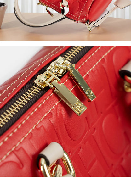 CH Autumn/Winter Christmas Fashion PU Material Lock Lock Design Women's Crossbody Bag 2026 Designer New Handbag Trendy Brand